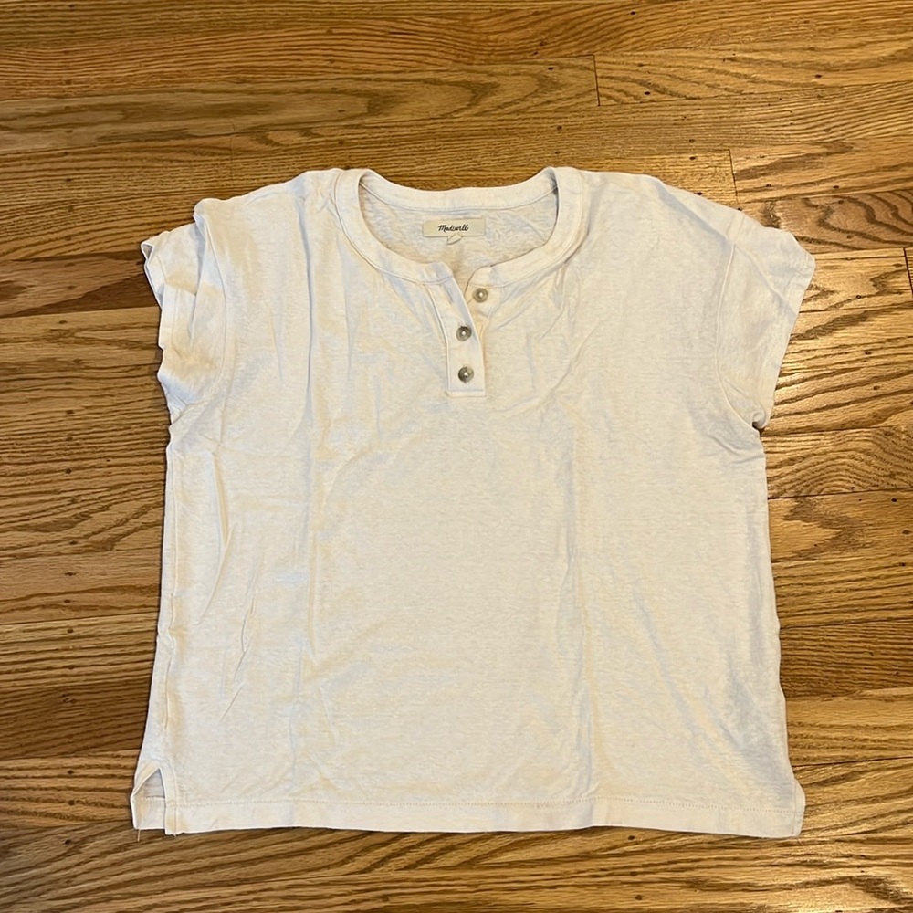 Madewell size S cream tshirt